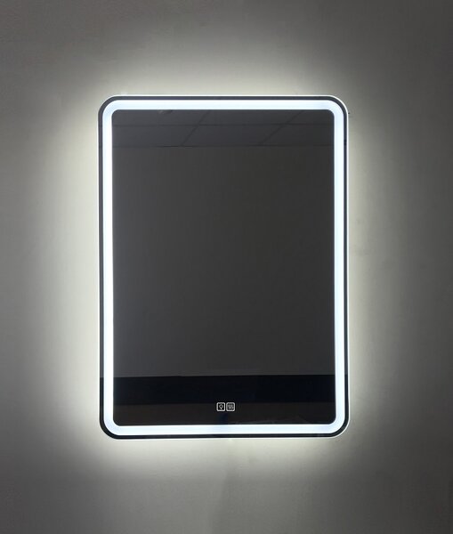 Зеркало BelBagno SPC-MAR-600-800-LED-TCH-WARM, 60 x 80 см, с LED-подсветкой, сенсорным выключателем и подогревом, белый